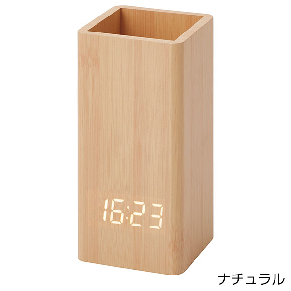 ウッドペンスタンドクロック