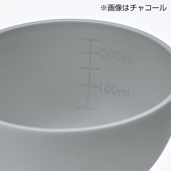 シェコル・目盛付き抗菌マグ(チャコール)