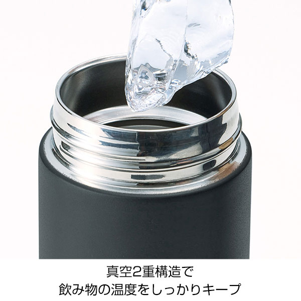 イージーウォッシュ・ステンレスボトル(350ml)(マットブラック)