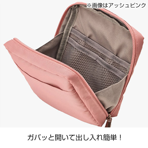 ナイロンスクエアポーチ(ブラック)