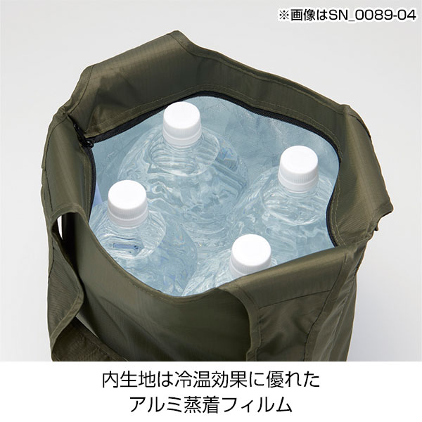 テントクロス保冷温マルシェトート(ブラック)