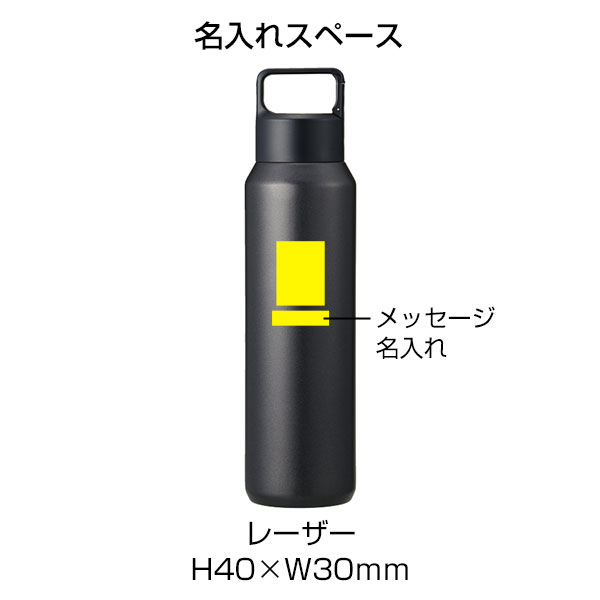 真空セラミック炭酸ボトル(800ml)(グレージュ)