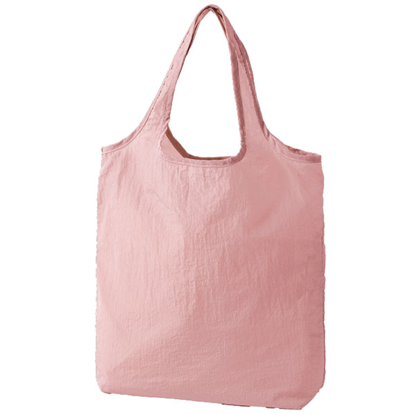 ミニバッグ付き・やわらか撥水トート(スモーキーピンク)