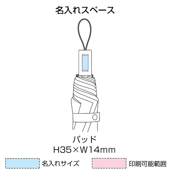 ウッドハンドル遮光耐風折り傘(晴雨兼用)