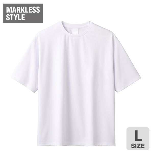 イージーオーダーポリエステルTシャツ　オーバーサイズ（L）ホワイト