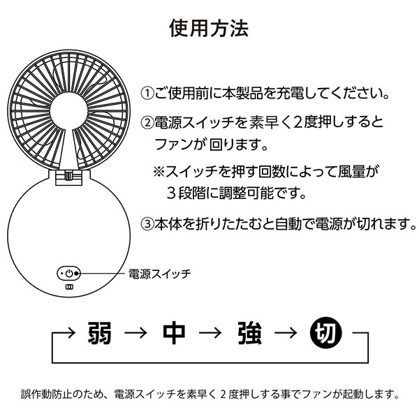 ハンズフリーUSBファン ver.2