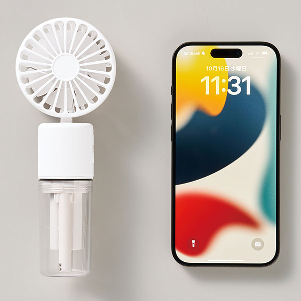ポータブルミストUSBファン