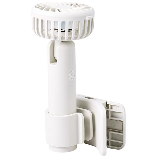 日傘にもつけられるクリップ付ハンディファン