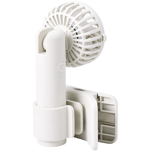 日傘にもつけられるクリップ付ハンディファン