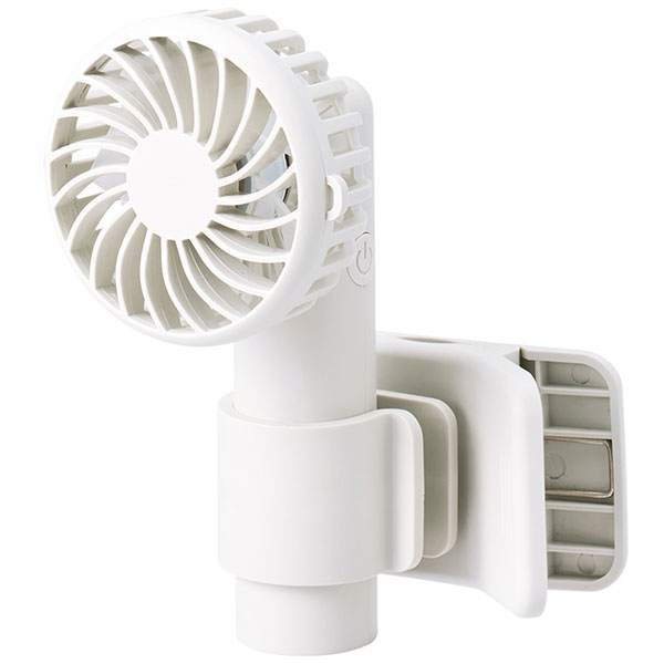 日傘にもつけられるクリップ付ハンディファン