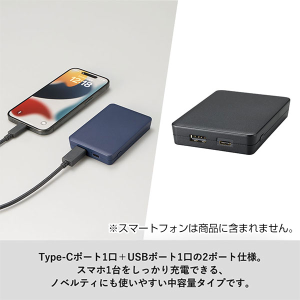 全面印刷できるモバイルチャージャー4000　スクエア
