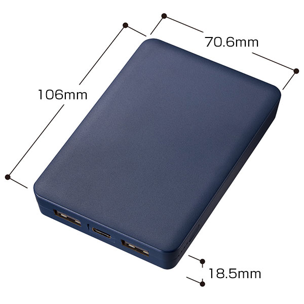 全面印刷できるモバイルチャージャー8000　スクエア