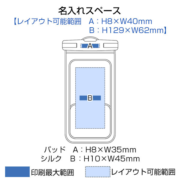 水に浮くモバイルウォータープルーフポーチ