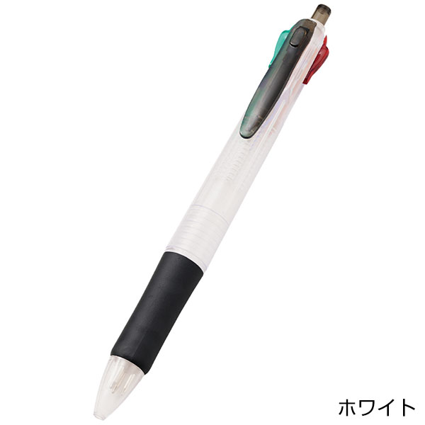 クリア4色ボールペン（再生ABS）