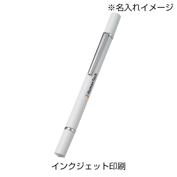 ボールペン付クリアディスク型タッチペン（再生ABS）