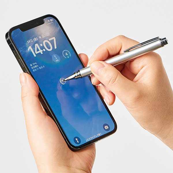 クリアディスク型タッチペン(再生ABS)