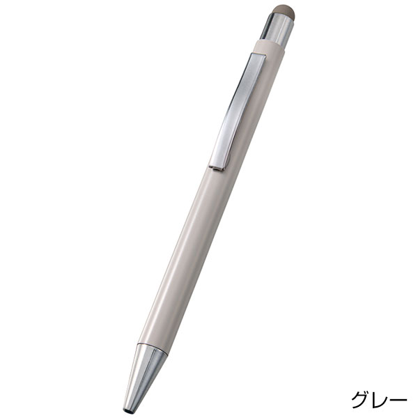 タッチペン付ワンカラーボールペン（再生アルミ）
