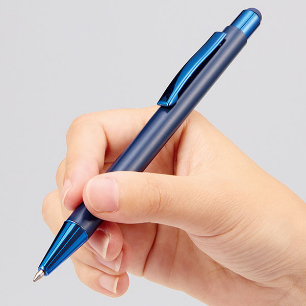 タッチペン付ワンカラーボールペン（再生アルミ）