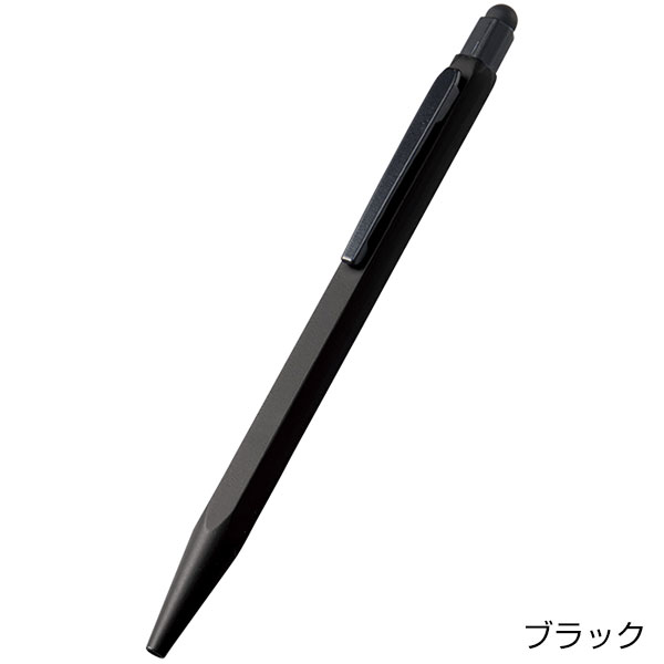 タッチペン付メタル六角ボールペン(再生アルミ)