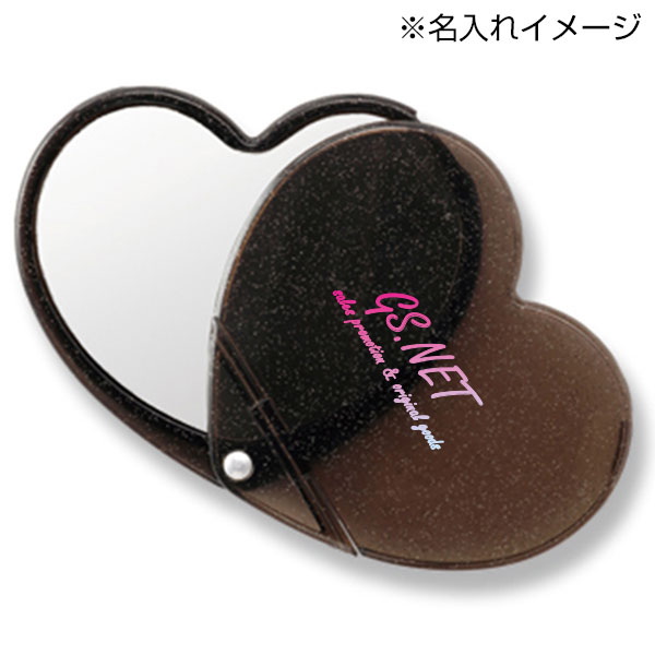 ラメ入りスライドミラー(ハート)