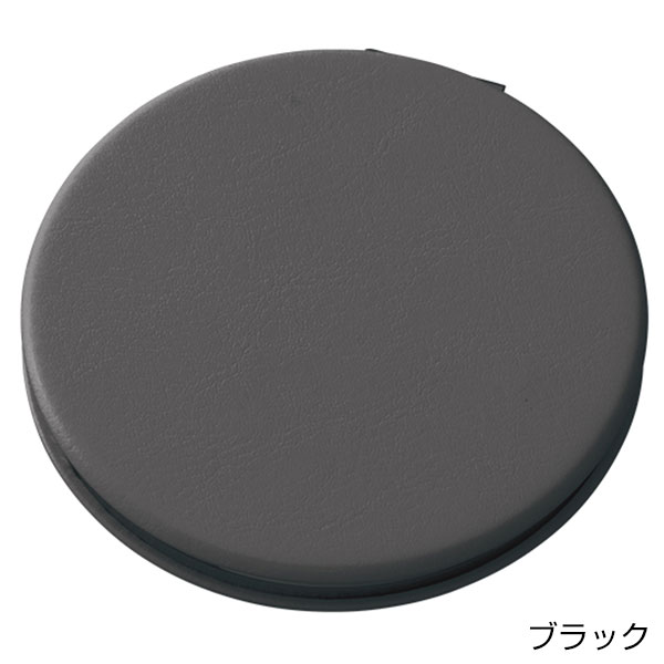 全面印刷できる合皮コンパクトミラー　ラウンド（両面対応）