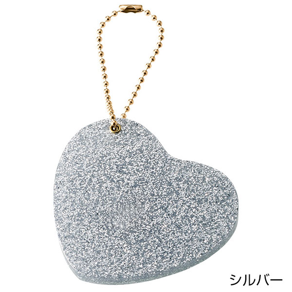 グリッタースライドミラー　ハート