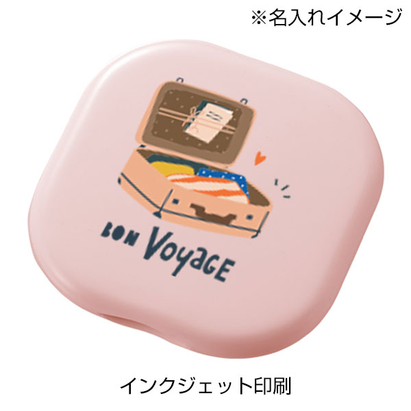 コーム付コンパクトミラー　スクエア