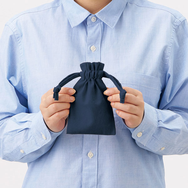 厚手コットンフリル巾着(SS)