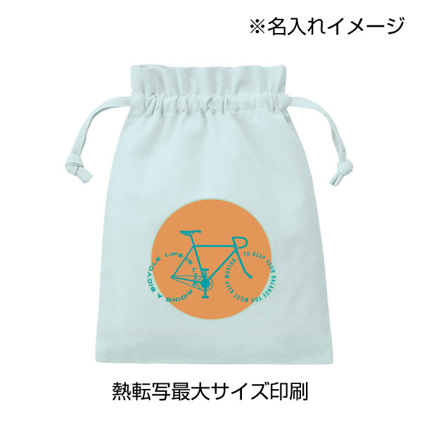 厚手コットンフリル巾着(M)