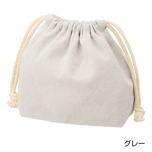 厚手コットンポーチ巾着(S)