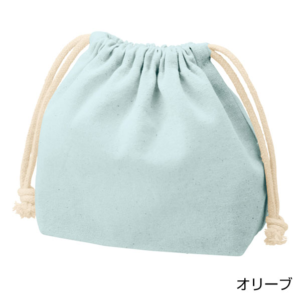 厚手コットンポーチ巾着(S)