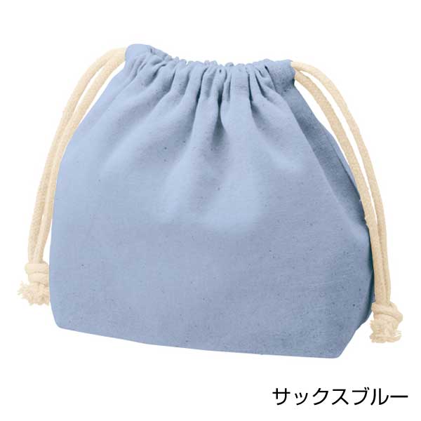 厚手コットンポーチ巾着(S)