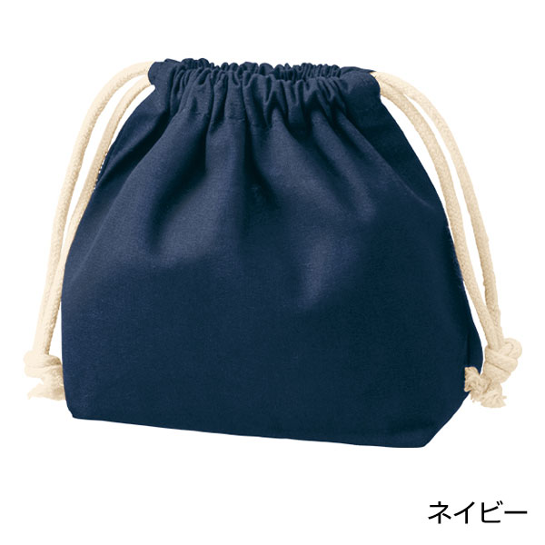 厚手コットンポーチ巾着(S)