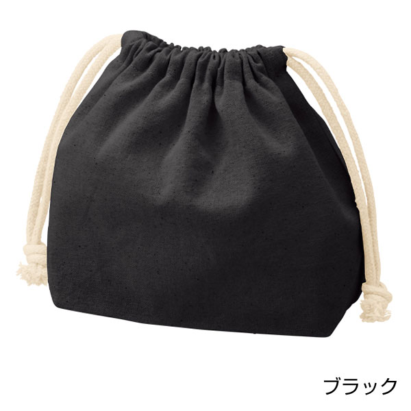 厚手コットンポーチ巾着(S)