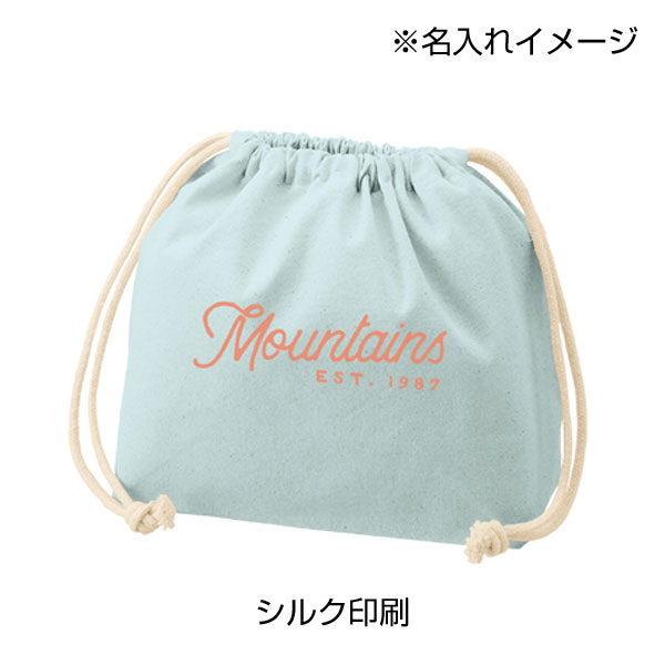 厚手コットンポーチ巾着(M)