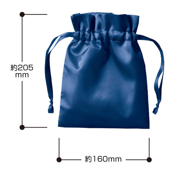 サテンフリル巾着(S)