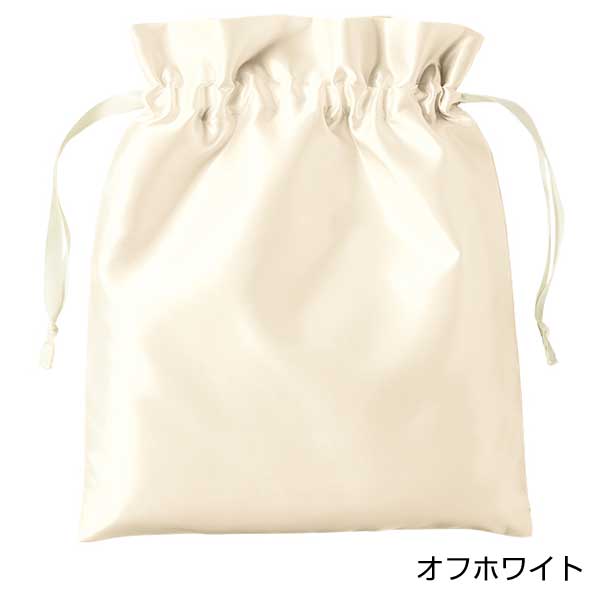 サテンフリル巾着(M)