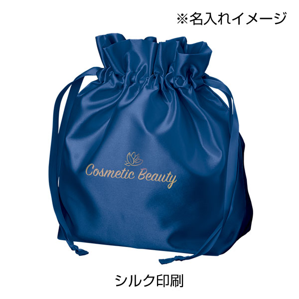 サテンフリルポーチ巾着