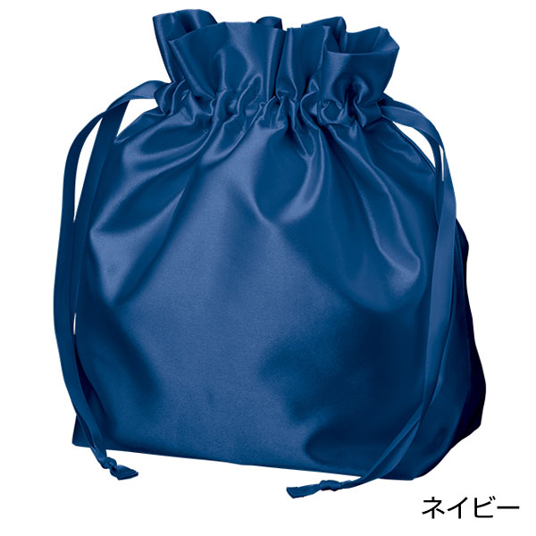 サテンフリルポーチ巾着