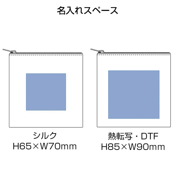 デニムフラットポーチ（SS）　インディゴ