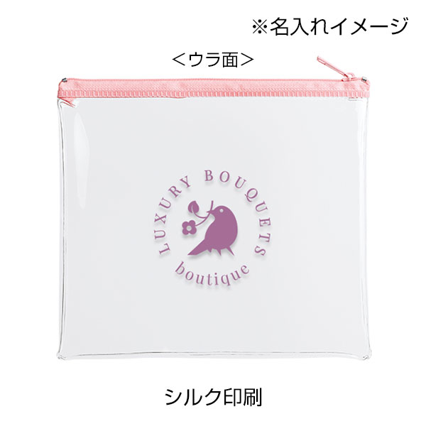 カラーファスナークリアポーチ(M)