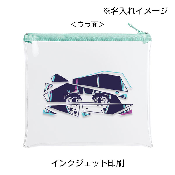 カラーファスナークリアポーチ(M)