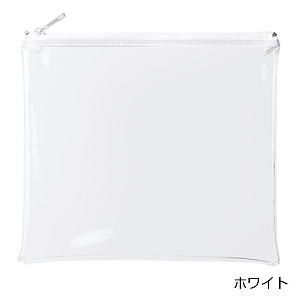 カラーファスナークリアポーチ(M)