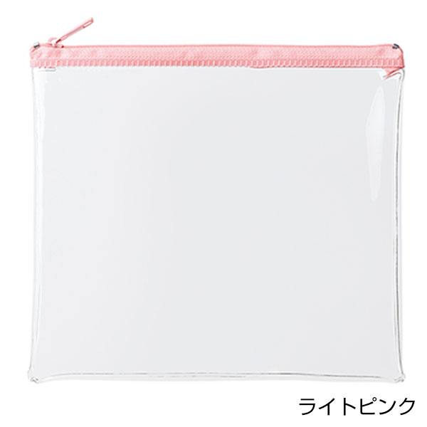 カラーファスナークリアポーチ(M)