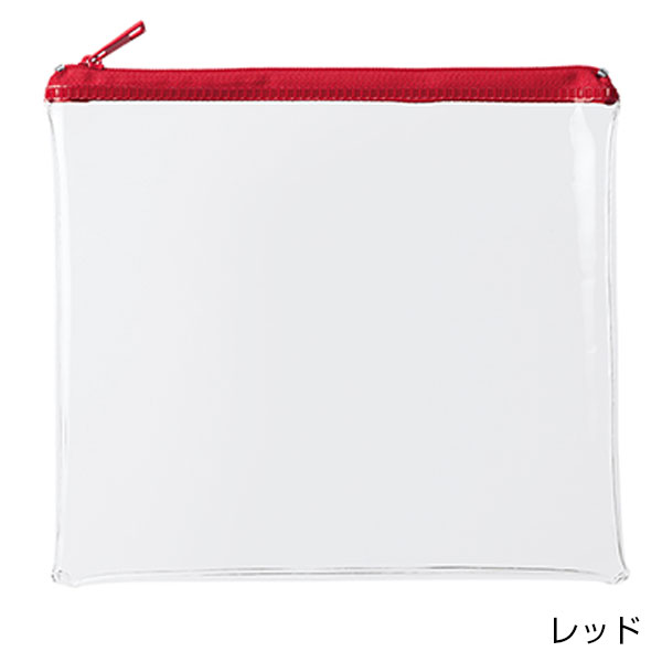 カラーファスナークリアポーチ(M)
