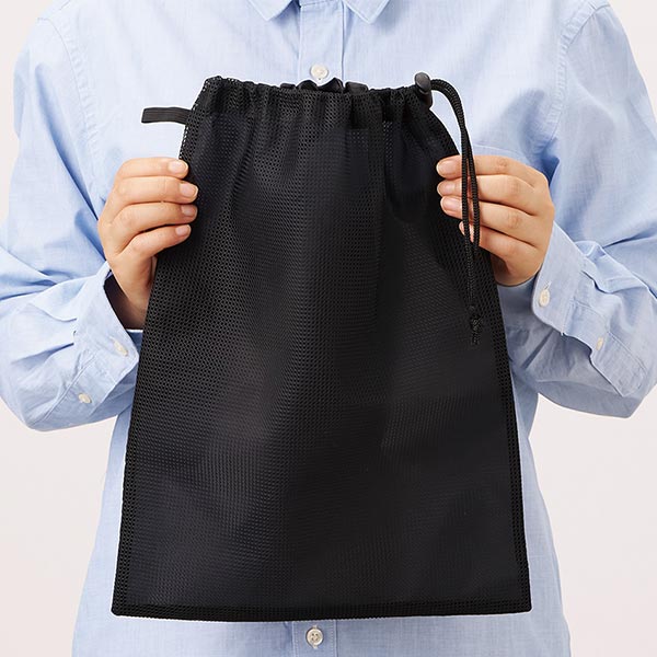 メッシュポリ巾着(L)