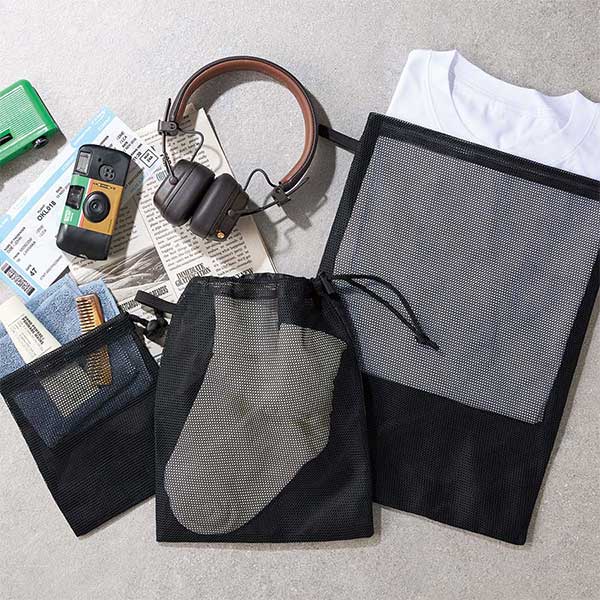 メッシュポリ巾着(L)