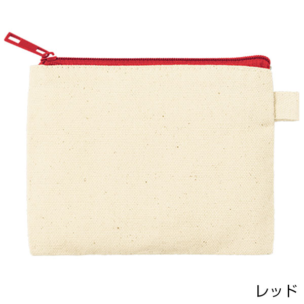 カラーファスナーキャンバスフラットポーチ（SS）【グッズストア