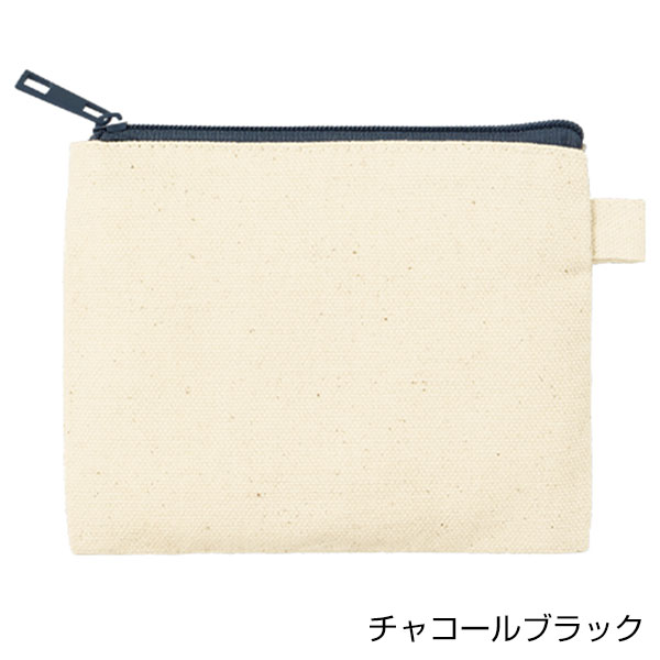 カラーファスナーキャンバスフラットポーチ(SS)