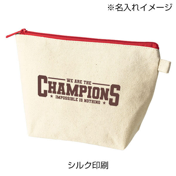 カラーファスナーキャンバスデイリーポーチ